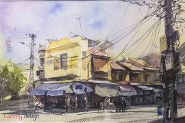 Hand painted - Hang Ngang old street #2
